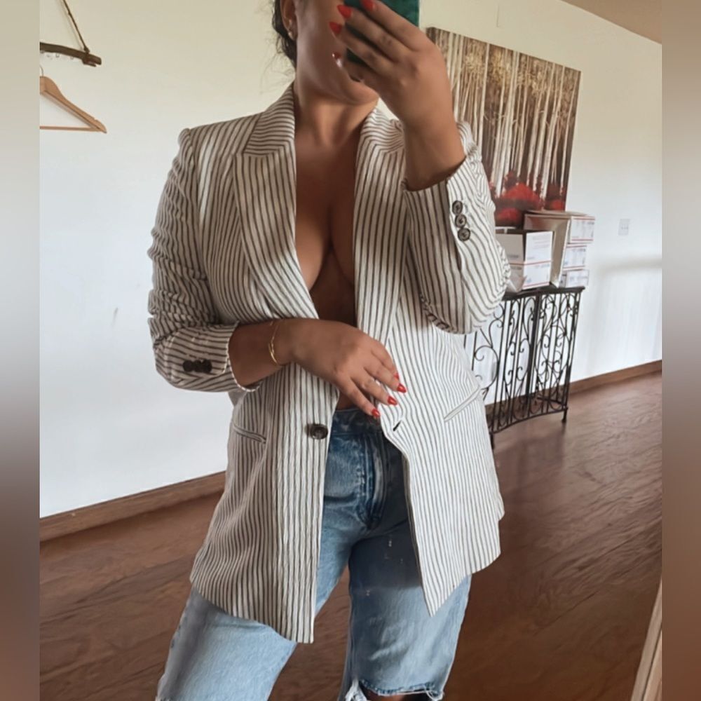 Striped blazer jacket - Picture 2 of 6